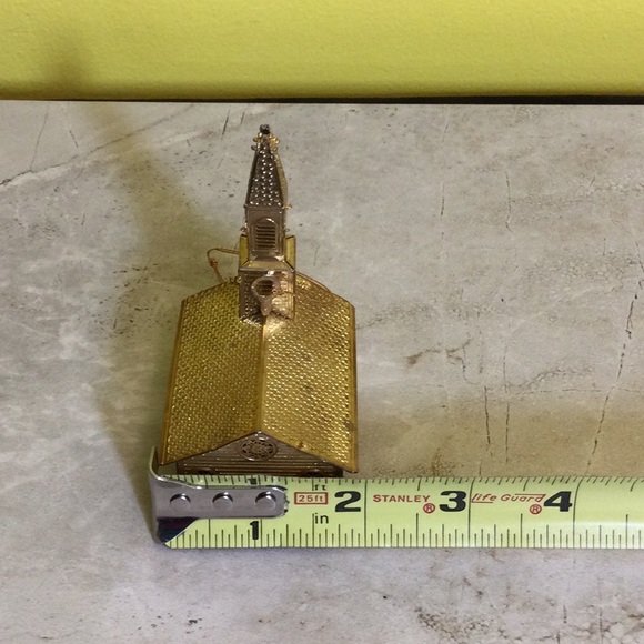 Antique gold church Christmas ornament - Picture 9 of 10